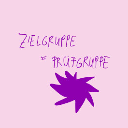 Ein abstraktes Symbol für die Ziel-und Prüfgruppe 